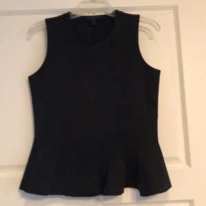J.Crew women S black sleeveless asymmetrical top